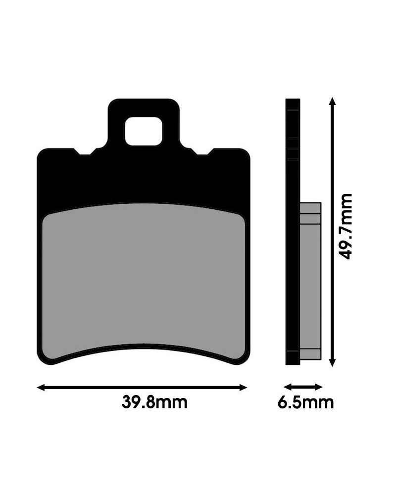 Plaquettes de frein Polini For Race MBK Booster Nitro Aprilia SR Gilera Runner Yamaha BW's Neo's