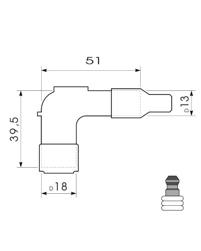 Antiparasite NGK LB05E pour bougie avec olive Peugeot 103 MBK 51 Motobécane