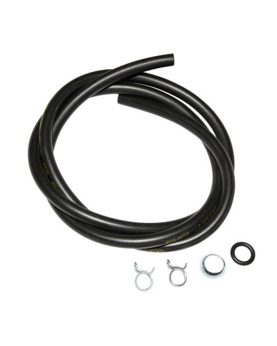 Kit robinet d’essence Peugeot 101 102 103 réservoir 3,7L avec durite noire 1 m et colliers