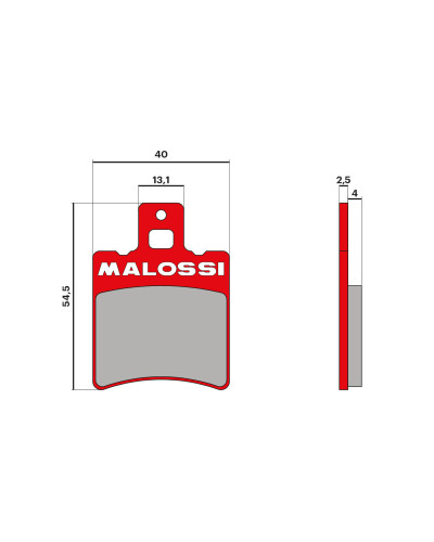 Plaquettes de frein avant Malossi MHR pour Nitro Aerox Neo’s SR NRG