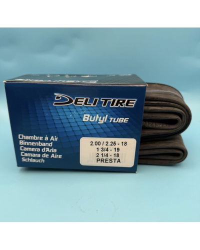 Chambre à air Deli Tire U229P VP 18/19 pouces valve Presta 40 mm butyl