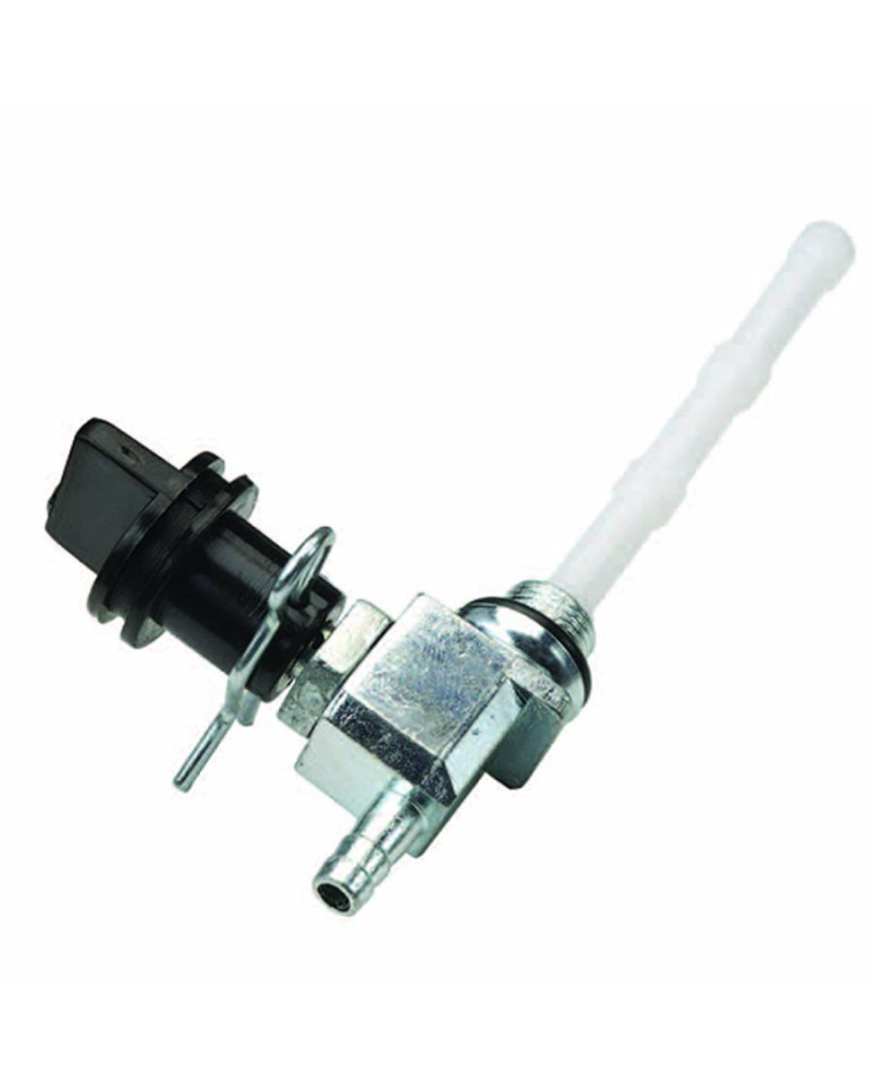 Robinet d’essence adaptable Peugeot 103 Vogue SPX RCX et Fox filetage 12 mm raccord durite 6 mm