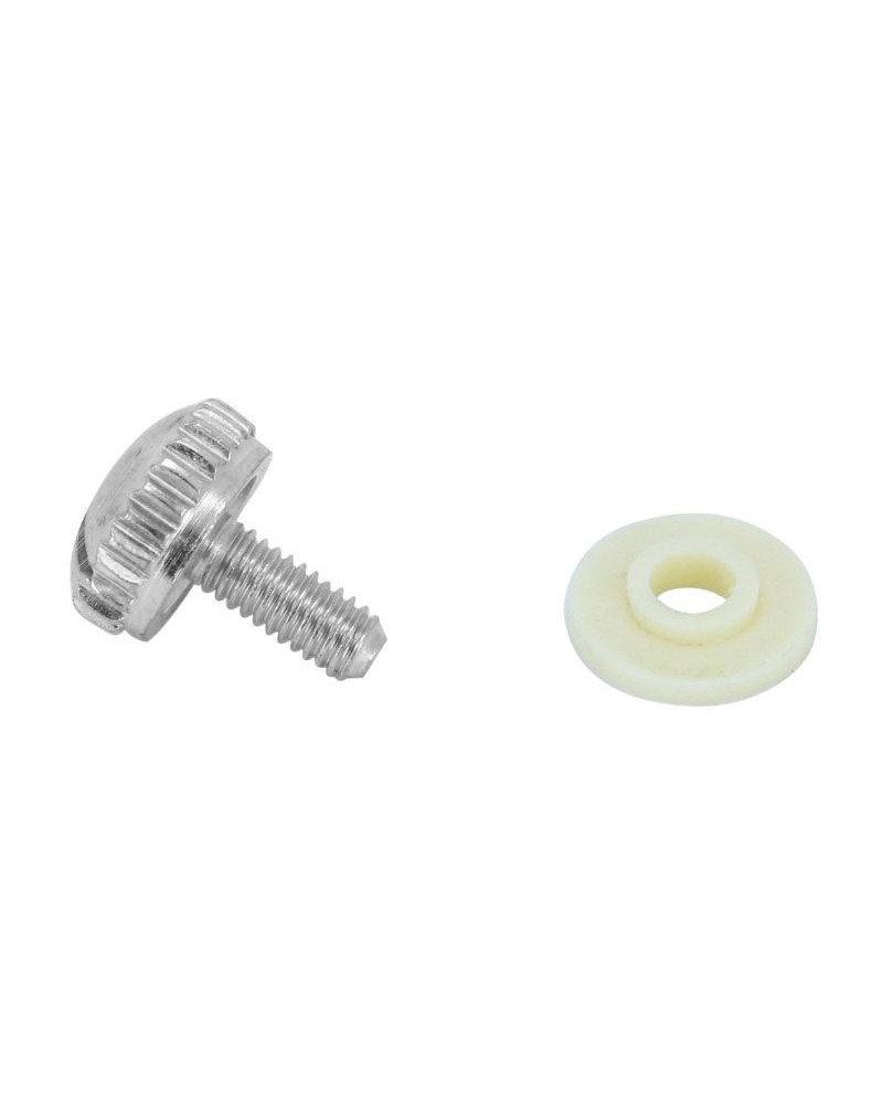 Vis de carter M5 x 12 mm pas 1,0 mm avec rondelle plastique beige – MBK 51 / Motobécane 41 50 51 88