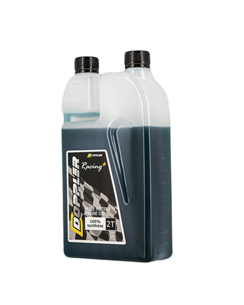 Huile 2T Doppler Racing 100% synthèse 1 L bidon doseur