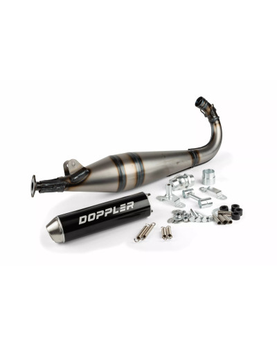 Pot d’échappement Doppler StreetCup noir homologué CE 97/24 pour MBK 51