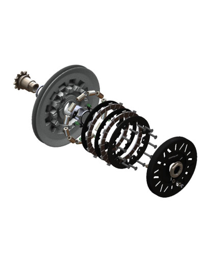 Poulie embrayage à disque Doppler Open adaptable pour MBK 51
