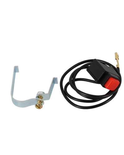 Bouton poussoir klaxon avec fil et collier pour Peugeot 103 et MBK 51 (mise à la masse)