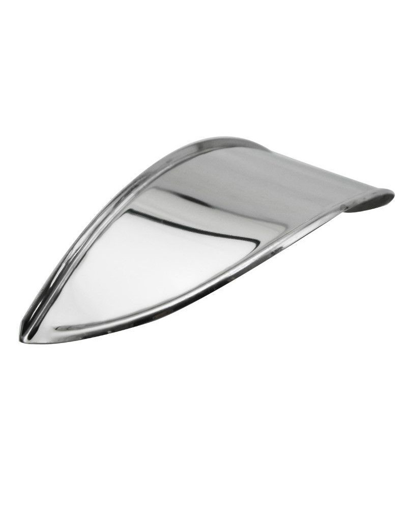 Casquette de phare TUN’R inox argent – optique ronde Ø145–150 – Peugeot 103 / MBK 51