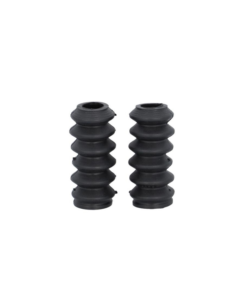 Soufflets de fourche noir Ø17/27 mm longueur 75 mm (paire) – MBK 51 / Motobécane / Motoconfort