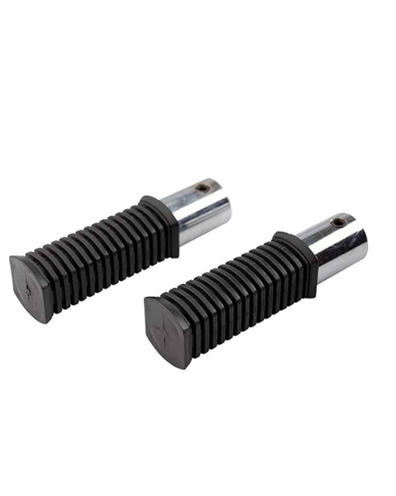 Paire de repose-pieds avant 104 mm Ø axe 16 mm pour Peugeot 103 / MBK 51 / Motobécane