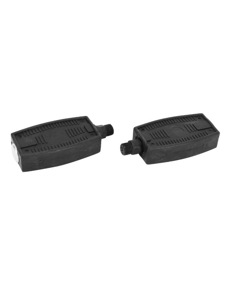 Pédales type ATOM M14×1.25 noires – 130×57×28 mm (paire) pour Peugeot 103 / MBK / Motobécane / Solex