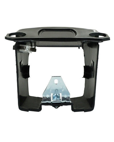 Capot de phare noir avec patte, ressort et bouton – Peugeot 103 MVL / 103 Vogue (Ø7, Ø27, 160×150)