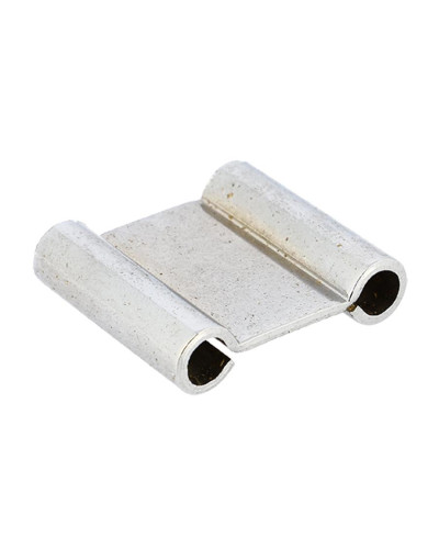 Biellette de fixation de pot renforcée chromée 44×38 mm entraxe 32 mm – Peugeot 101/102/103 SP/MVL