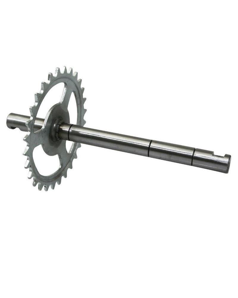 Axe de pédalier 28 dents 211 mm – Motobécane / MBK 40, 41, 50, 51