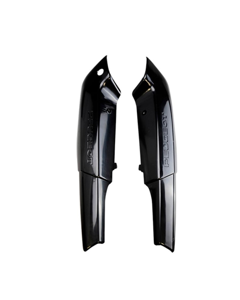Cache moteur latéral Peugeot 103 Vogue après 95 / MVL M noir avec logo Peugeot
