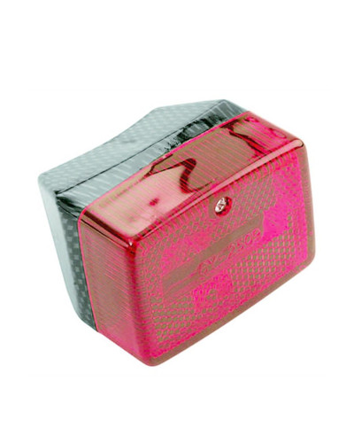 Feu arrière Tun’R Peugeot 103 MBK 51 carbone rouge