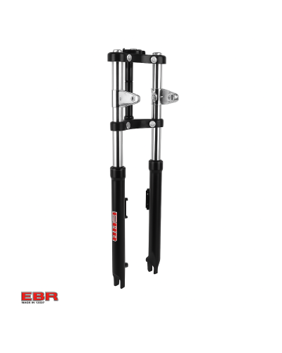 Fourche EBR Ø30 mm Peugeot 103 / MBK 51 noire 100 % made in Italy