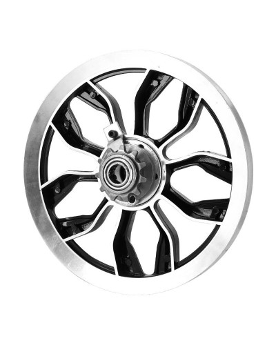 Poulie aluminium noire avec pignon 11 dents pour Peugeot 103 et MBK 51