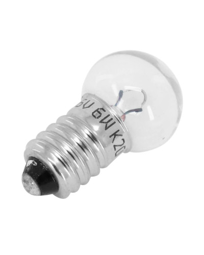 Ampoule 6V 6W culot E10 projecteur avant Solex Peugeot 101-102