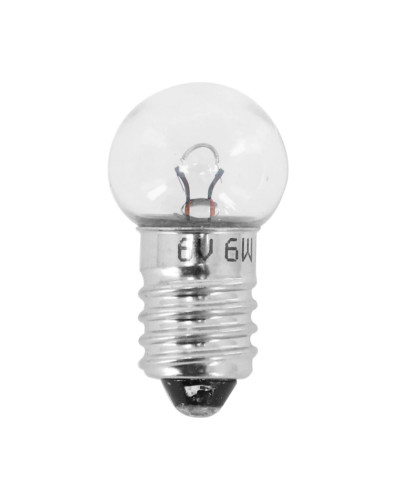Ampoule 6V 6W culot E10 projecteur avant Solex Peugeot 101-102