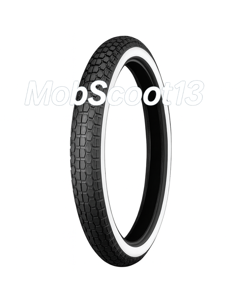 Pneu 2.00-19 Continental KKS 10 flancs blancs mobylette 19"