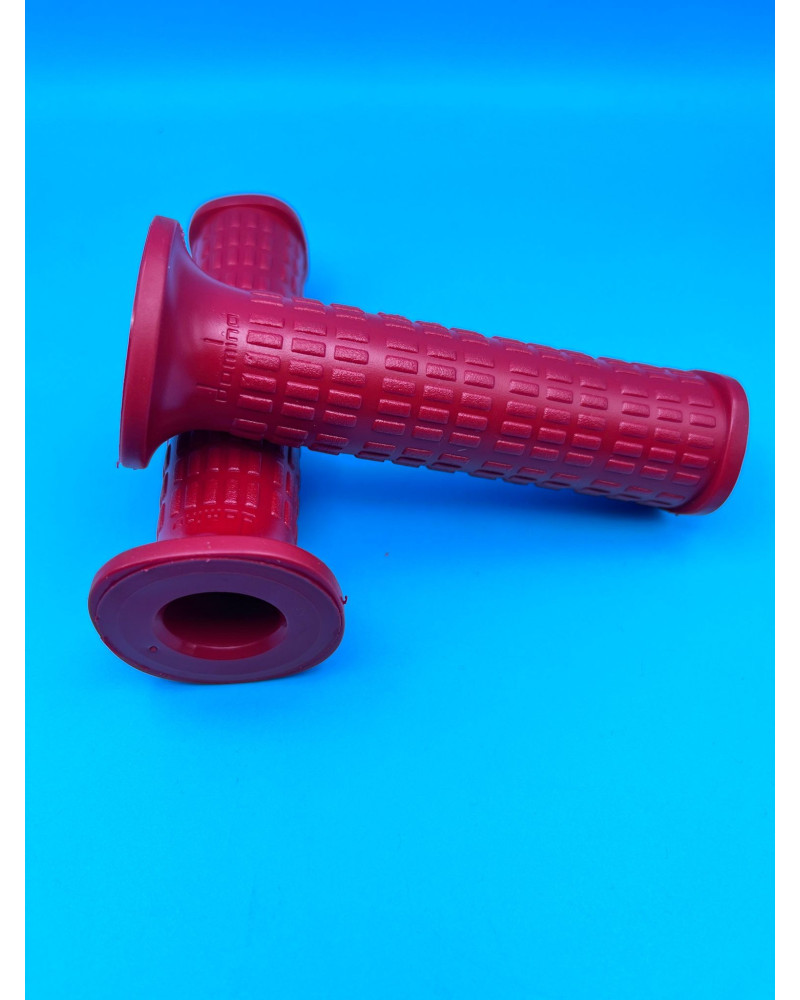 Poignées Domino rouges embout carré pour Peugeot 103 et MBK 51