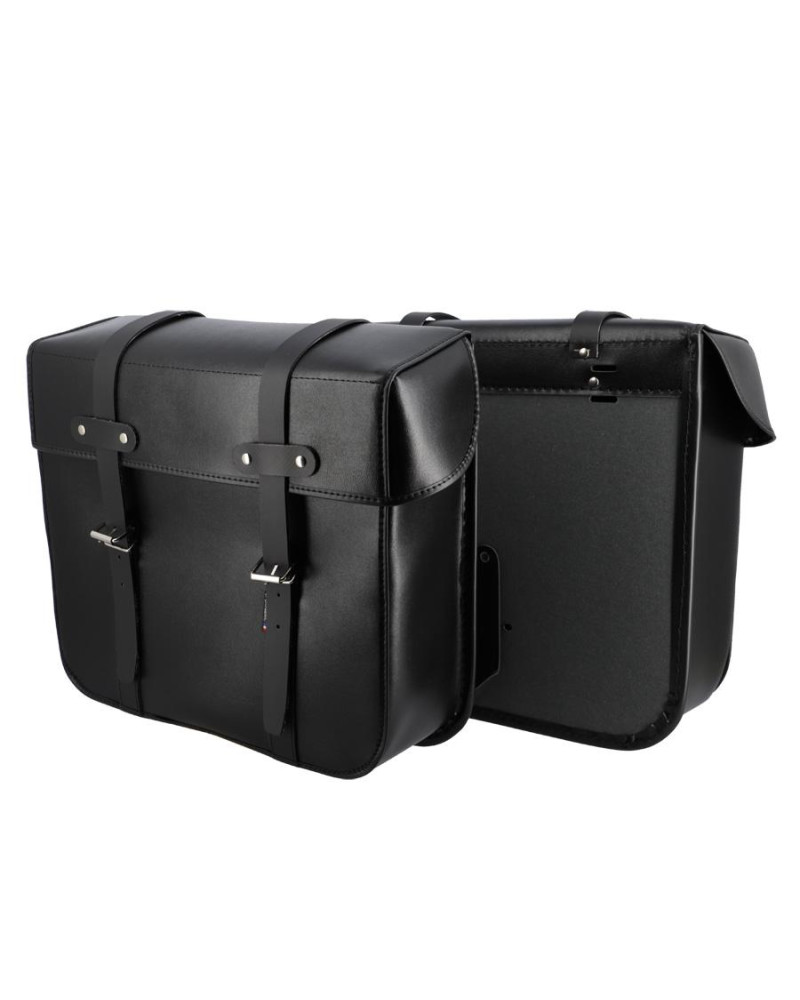 Paire de sacoches porte-bagage SporFabric S15 courroie noire 330x310x110 mm