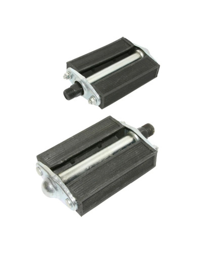 Paire de pedales noires 14x1.25 droite gauche Peugeot 103 MBK 51 Motobecane Solex