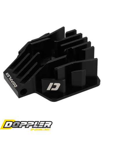 Culasse Doppler Open CNC MBK 51 AC air aluminium anodisée noire – joint inclus