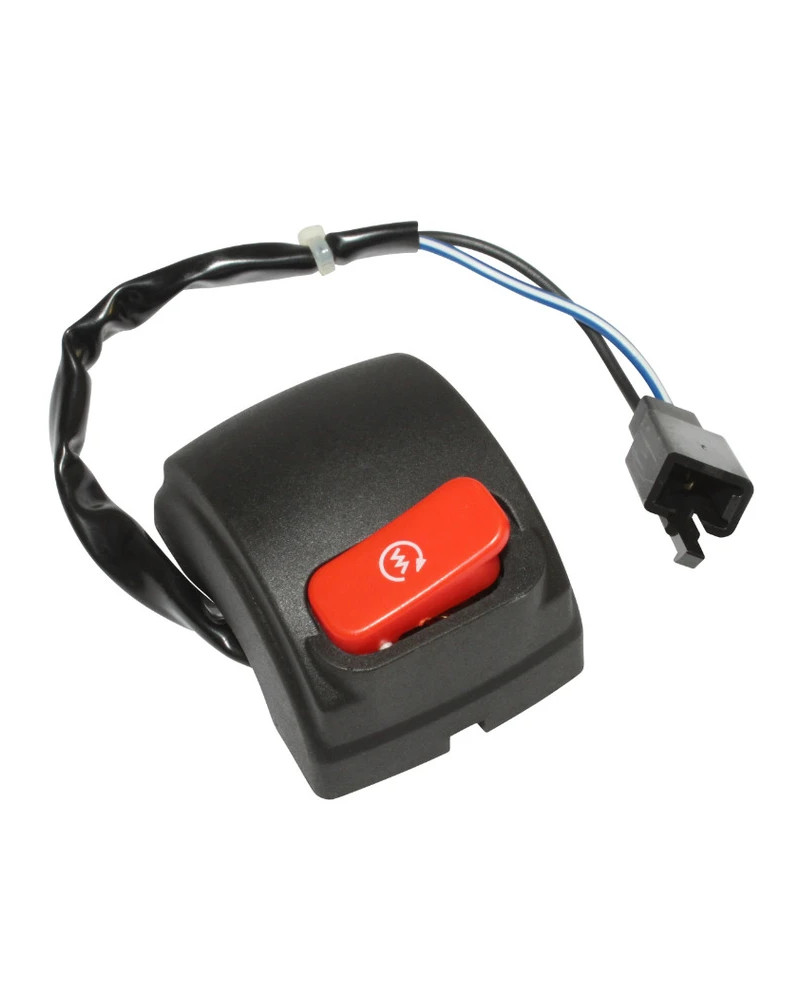 Commodo droit P2R Booster BWS a partir de 2004 noir rouge 1 prise 2 broches