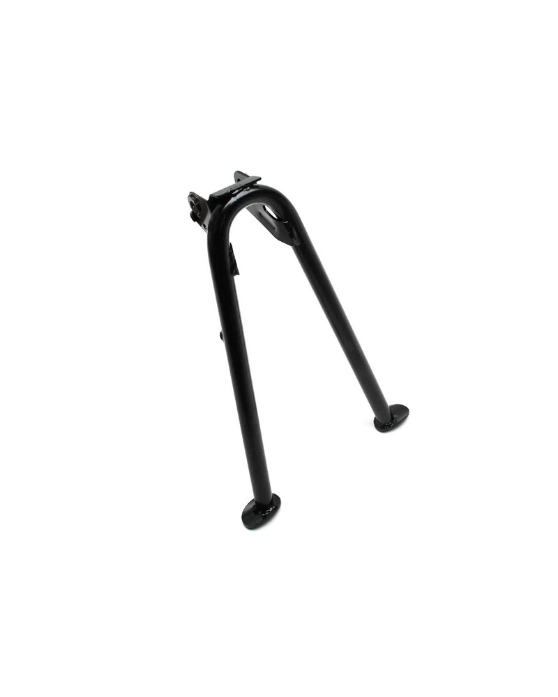 Bequille centrale Peugeot 103 SP noir 295 mm fixation 50 mm trous 8 mm sans ressorts
