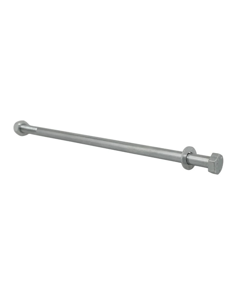 Axe amortisseur suspension MBK 51 diamètre 8 mm longueur 205 mm avec rondelle et écrou Nylstop