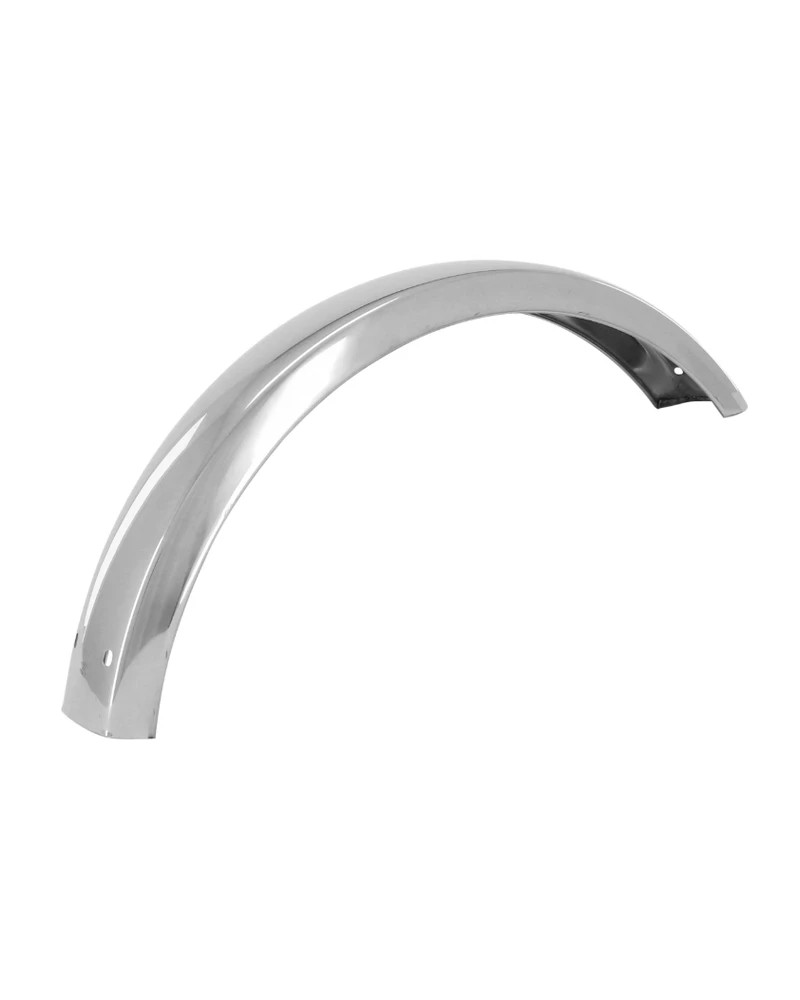 Garde-boue arrière inox chrome Peugeot 103 SP MVL 600x80 mm Made in Italy trous Ø6 mm