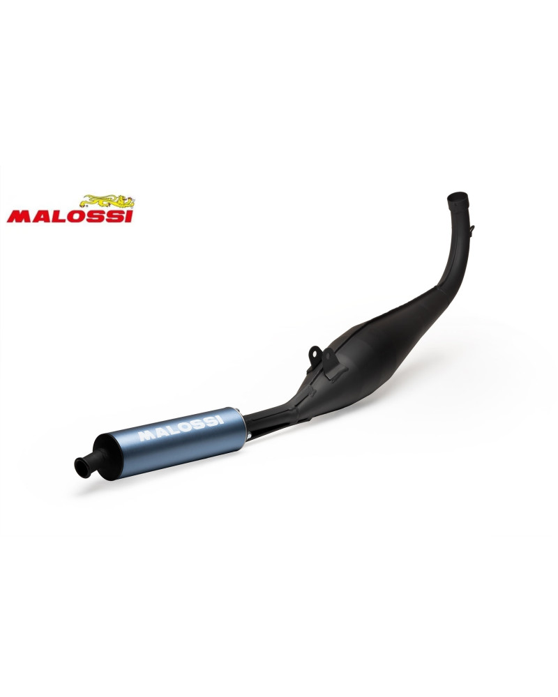 Pot d’échappement Malossi VT noir haute température pour Peugeot 103 SP MVL avec silencieux bleu