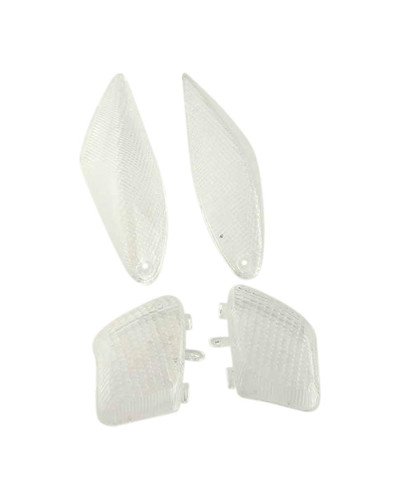 Kit 4 cabochons clignotants Tun’R transparents pour MBK Rocket et Yamaha Next