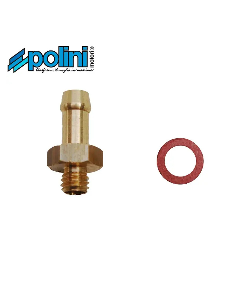 Raccord radiateur culasse Polini 311.0101 laiton M6x1 pour Peugeot 103 et MBK 51