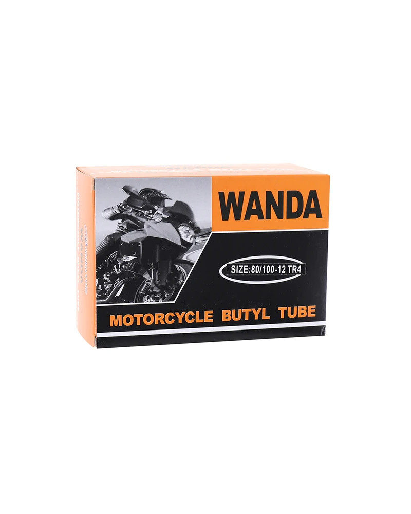 Chambre à air WANDA 12 pouces valve TR4 compatible 3.00-12 à 3.50-12 et 80/100-12 90/90-12 120/70-12
