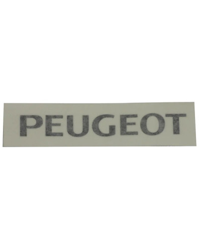 Autocollant Peugeot noir 150 x 19 mm pour selle ou carrosserie