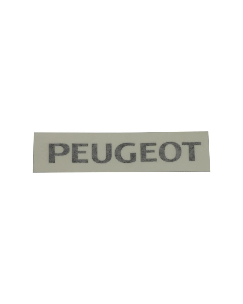 Autocollant Peugeot noir 150 x 19 mm pour selle ou carrosserie