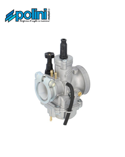 Carburateur Polini CP 17,5 montage rigide avec dépression et graissage starter à tirette