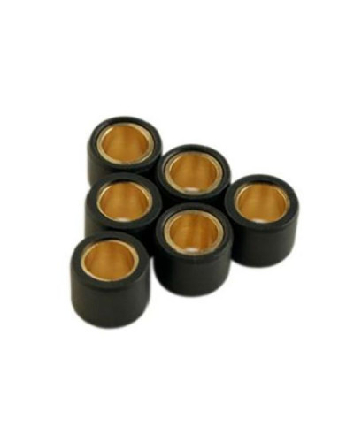 Jeu de galets variateur Teknix 15x12 mm 6,0 g x6 pour scooters MBK Yamaha Minarelli