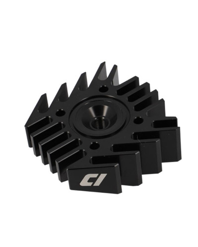 Culasse Doppler Open Peugeot 103 AC aluminium CNC noire diamètre 40 mm