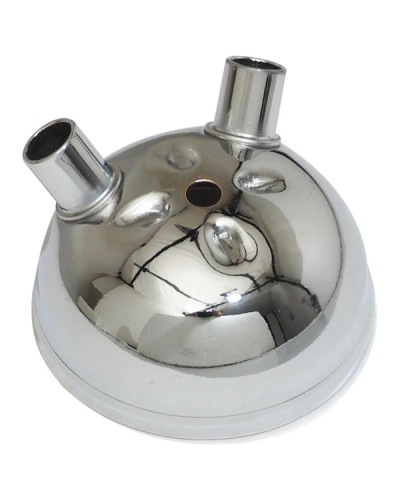Embout de pot double sortie chrome adaptable Peugeot 103