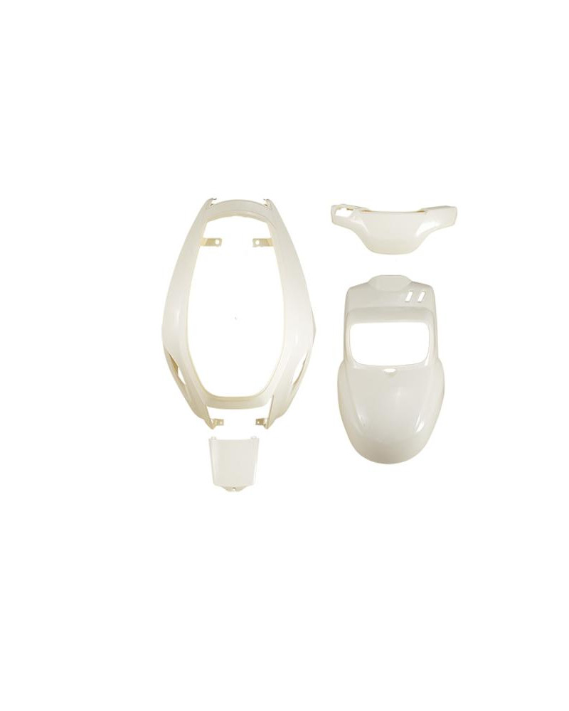 Kit carénage Tun'R type origine blanc peint 4 pièces pour MBK Booster Booster One et Yamaha BW'S BW'S Easy à partir de 2004