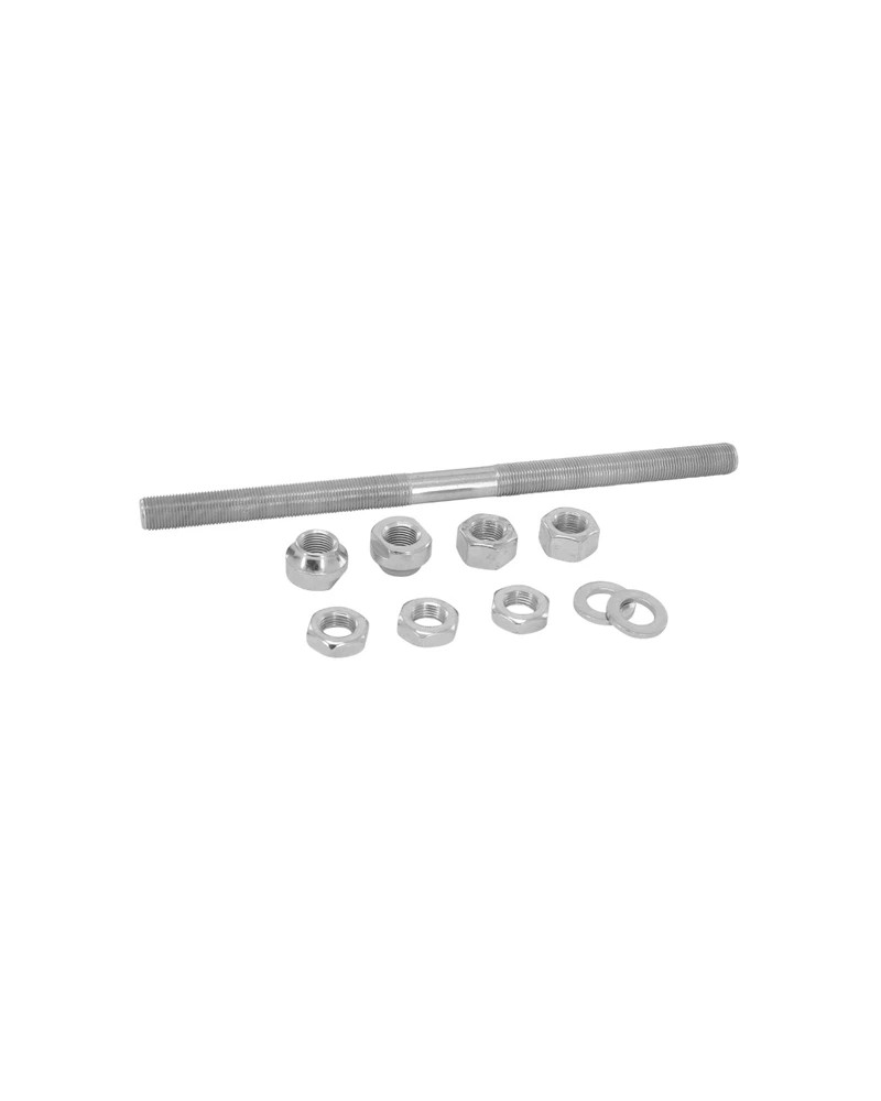 Axe de roue cyclo diamètre 11 x 100 x 200 mm sans cage à billes