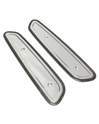 Élytres de réservoir chromés en acier pour Peugeot 103 MVL vendus par paire