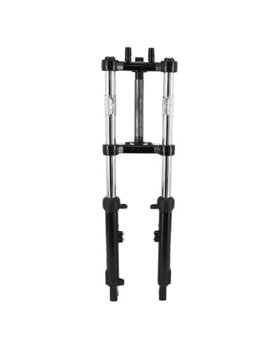 Fourche EBR hydraulique noire 28 mm avec fixation frein à disque pour Peugeot 103 et MBK 51