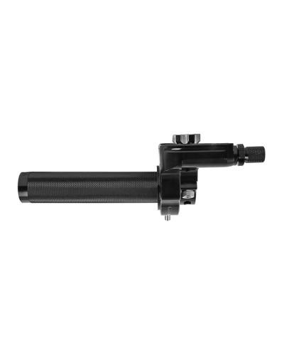 Poignée de gaz alu CNC noir Replay pour mobylette scooter 50 à boîte
