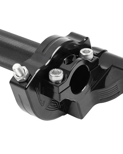 Poignée de gaz alu CNC noir Replay pour mobylette scooter 50 à boîte
