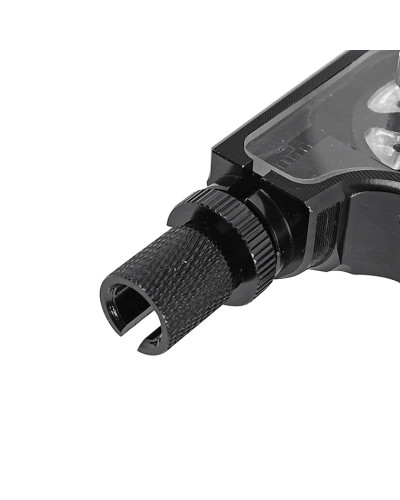 Poignée de gaz alu CNC noir Replay pour mobylette scooter 50 à boîte